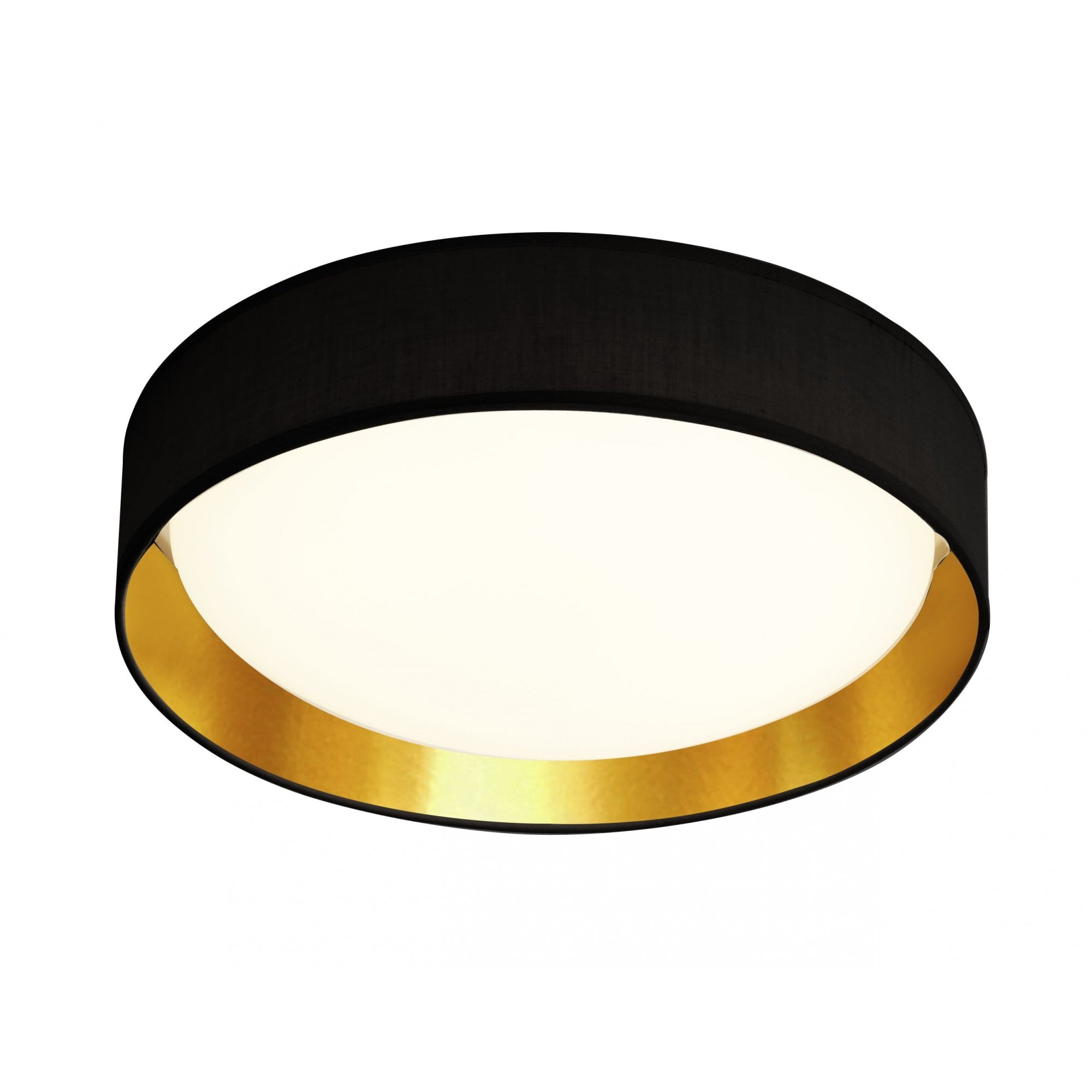 Gianna Modern Large Flush Ceiling Light In Black And Gold Finish 9371-50BGO