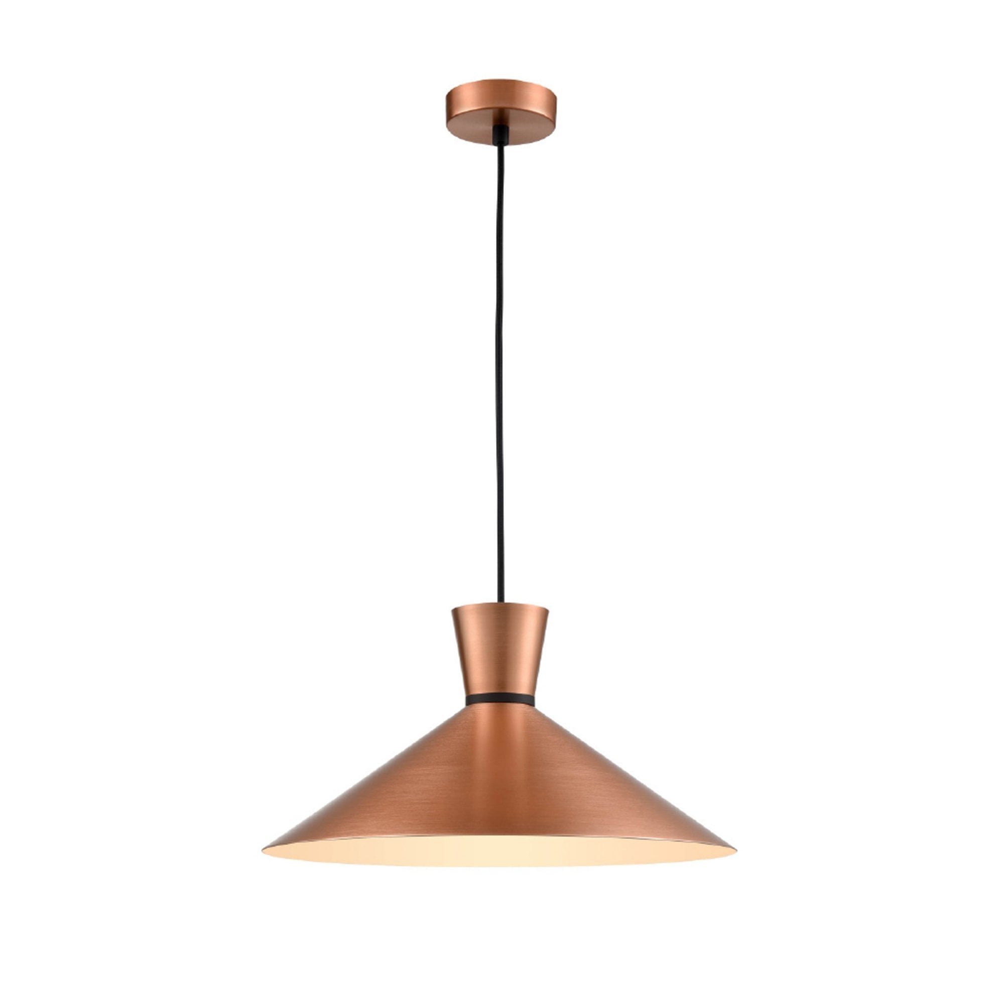 Medium Ceiling Pendant Light In Satin Copper Finish SUS217