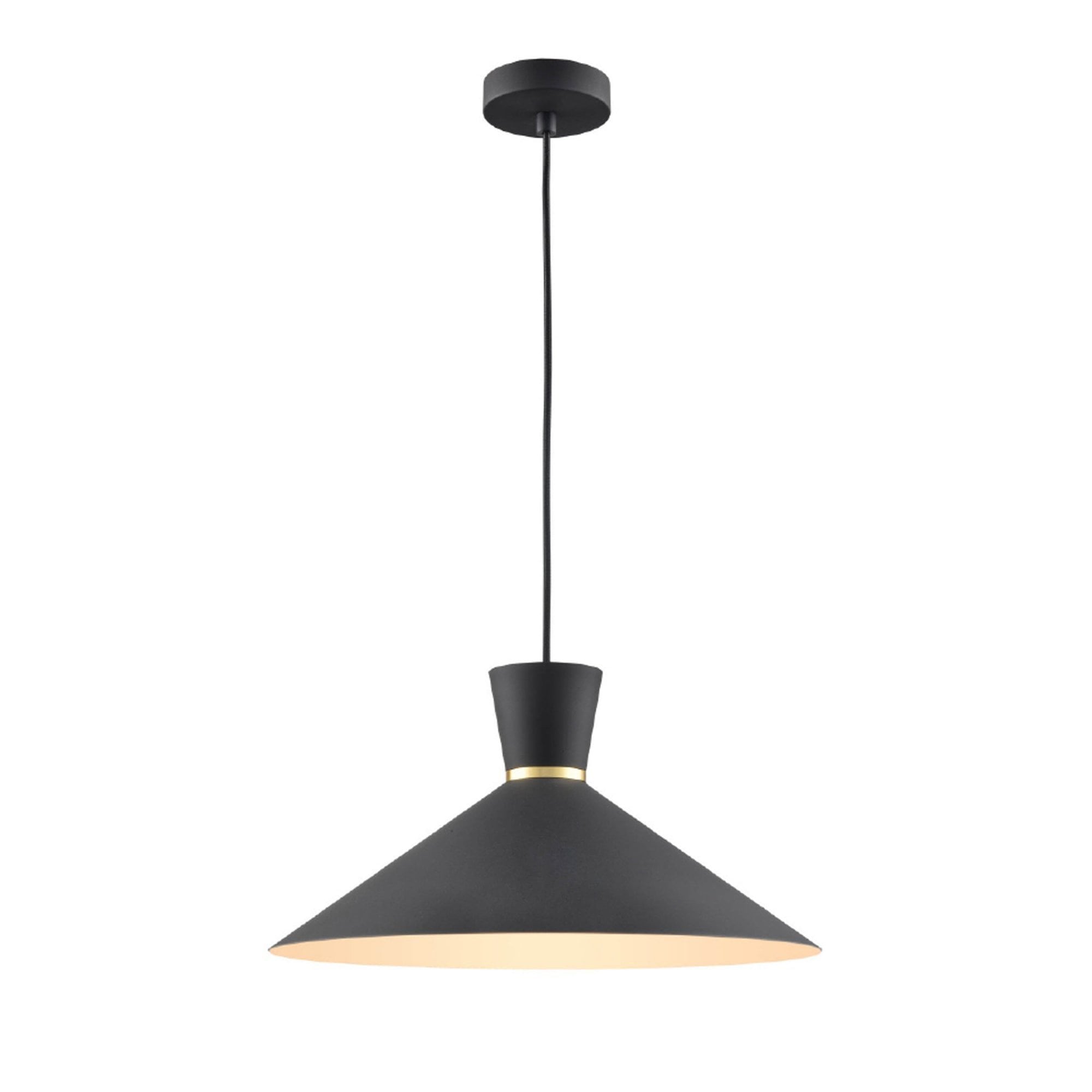 Medium Ceiling Pendant Light In Satin Black Finish PCH215