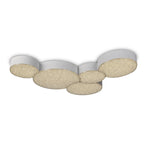 Lunas Modern Dimmble LED Flush Ceiling Light In White Finish M5768