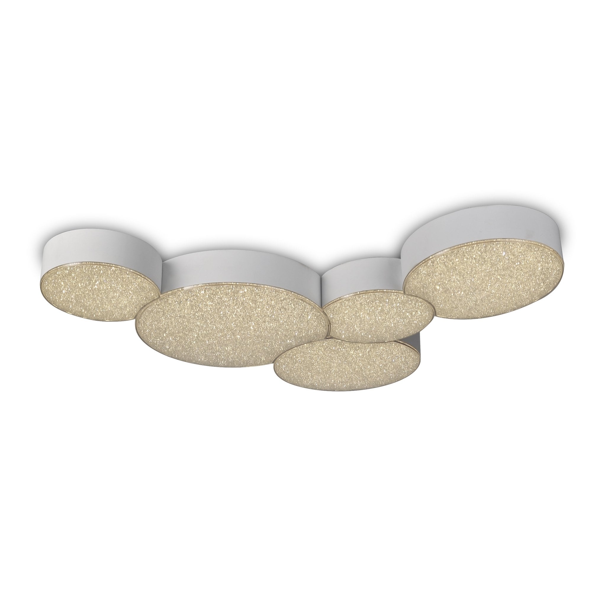 Lunas Modern Dimmble LED Flush Ceiling Light In White Finish M5768