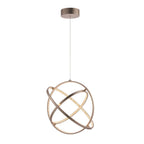 Eternity LED Ceiling Pendant Light In Matt Nickel Finish With Crystal Glass Diffuser 74729