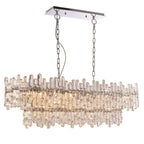 Maya Stunning 12 Light Crystal Ceiling Chandelier In Chrome Finish 76436