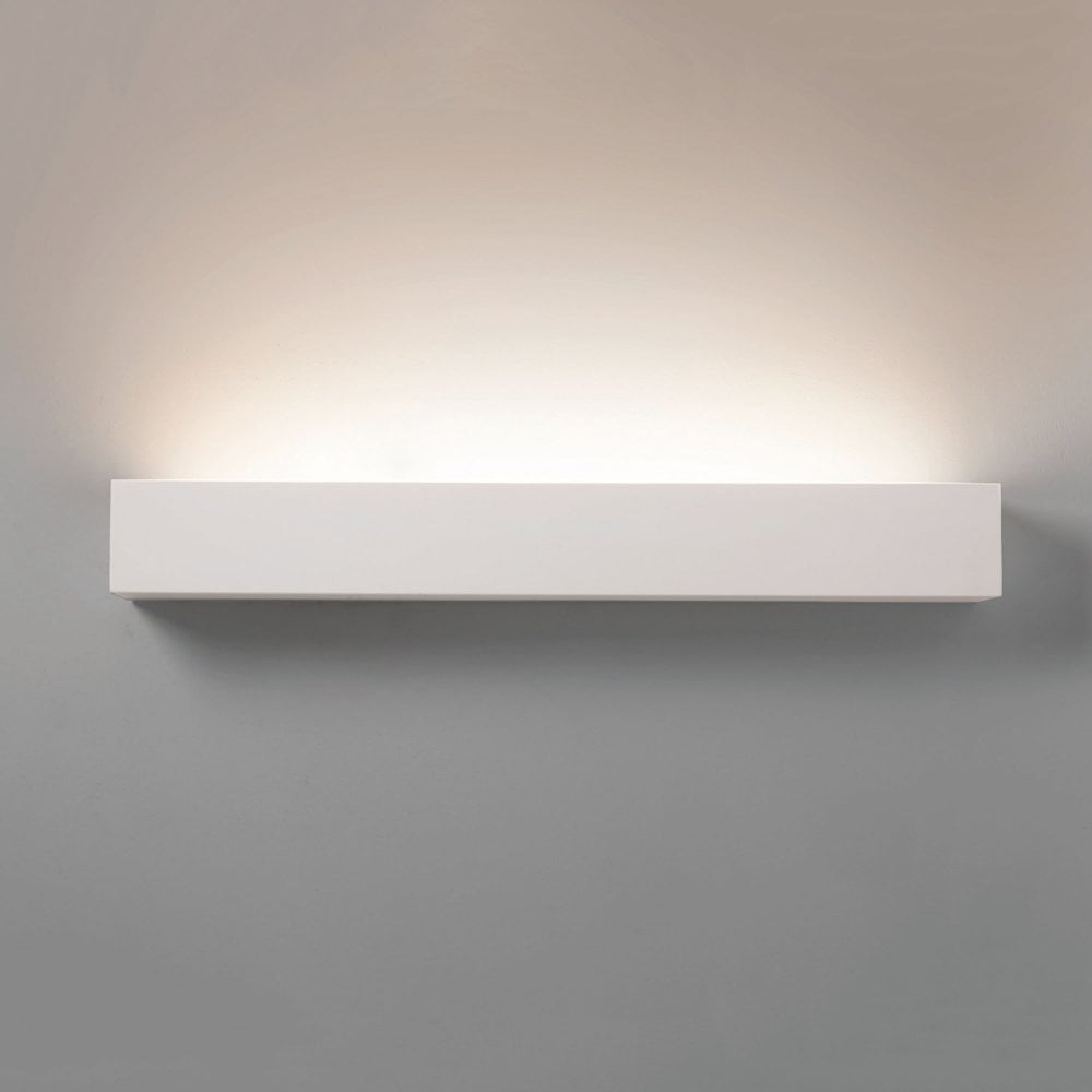 Parma 625 Contemporary LED Rectangular Wall Light In Plaster Finish 1187027