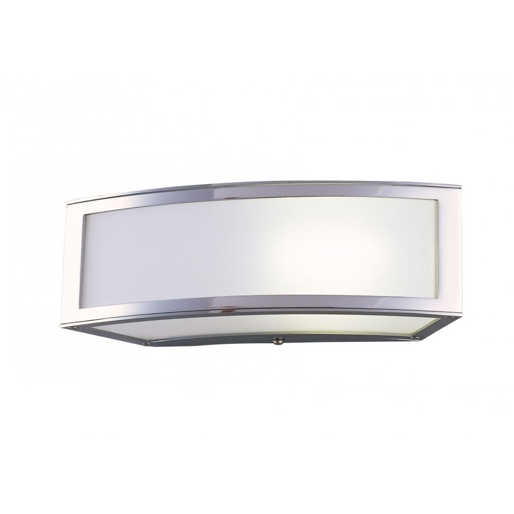 Duna Modern Single Ceiling / Wall Flush Light In Chrome Finish M0393
