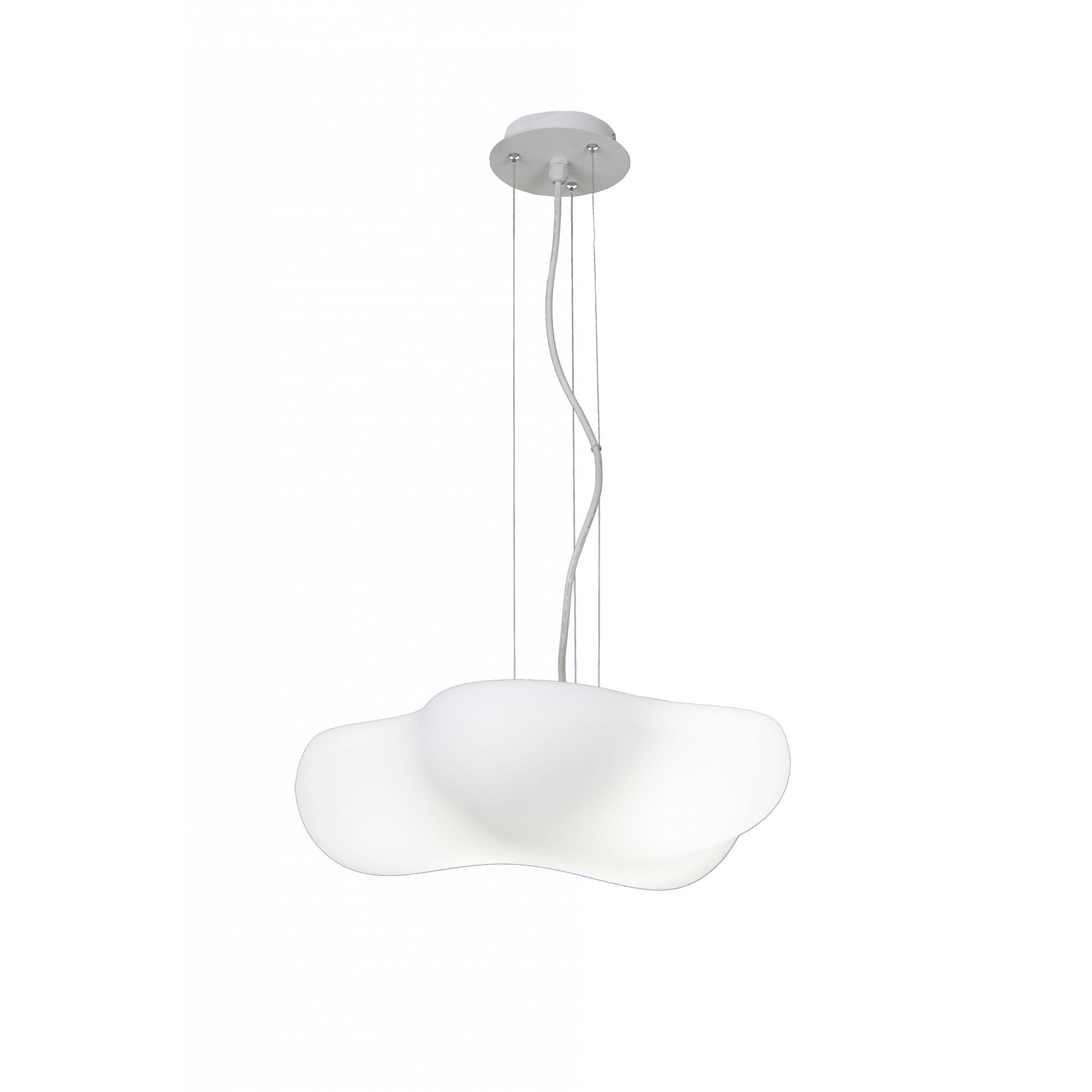 Eos Cloud Shape 4 Light Ceiling Pendant Light In White Finish M1883