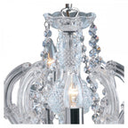 Marie Therese Classic 8 Light Ceiling Chandelier In Polished Chrome Finish 399-8
