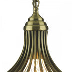 Suri Elegant Ceiling Pendant Light In Antique Brass Finish SUR0108