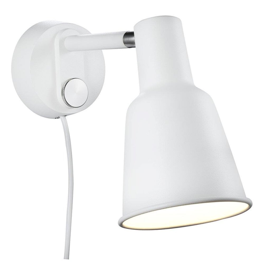 Patton Modern Dimmable Wall Light In White Finish 84471001