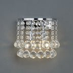 2402-2CC Hanna Chrome And Crystal 2 Light Wall Lamp