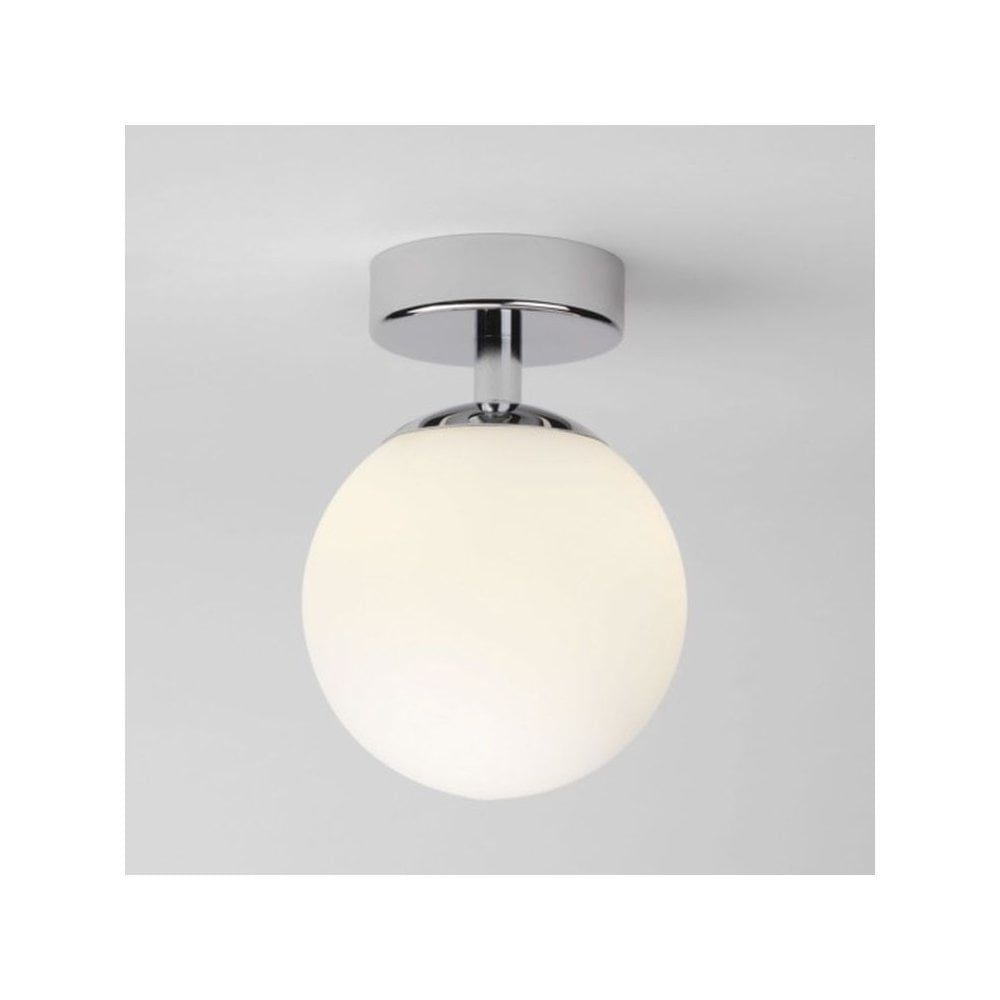 Denver Bathroom Flush Ceiling Light In Polished Chrome Finish IP44 1038001