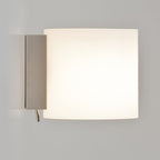 Lupa Contemporary Wall Light With White Glass Shade 1074001