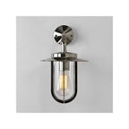 Montparnasse Outdoor Wall Lantern In Polished Nickel Finish IP44 1096001