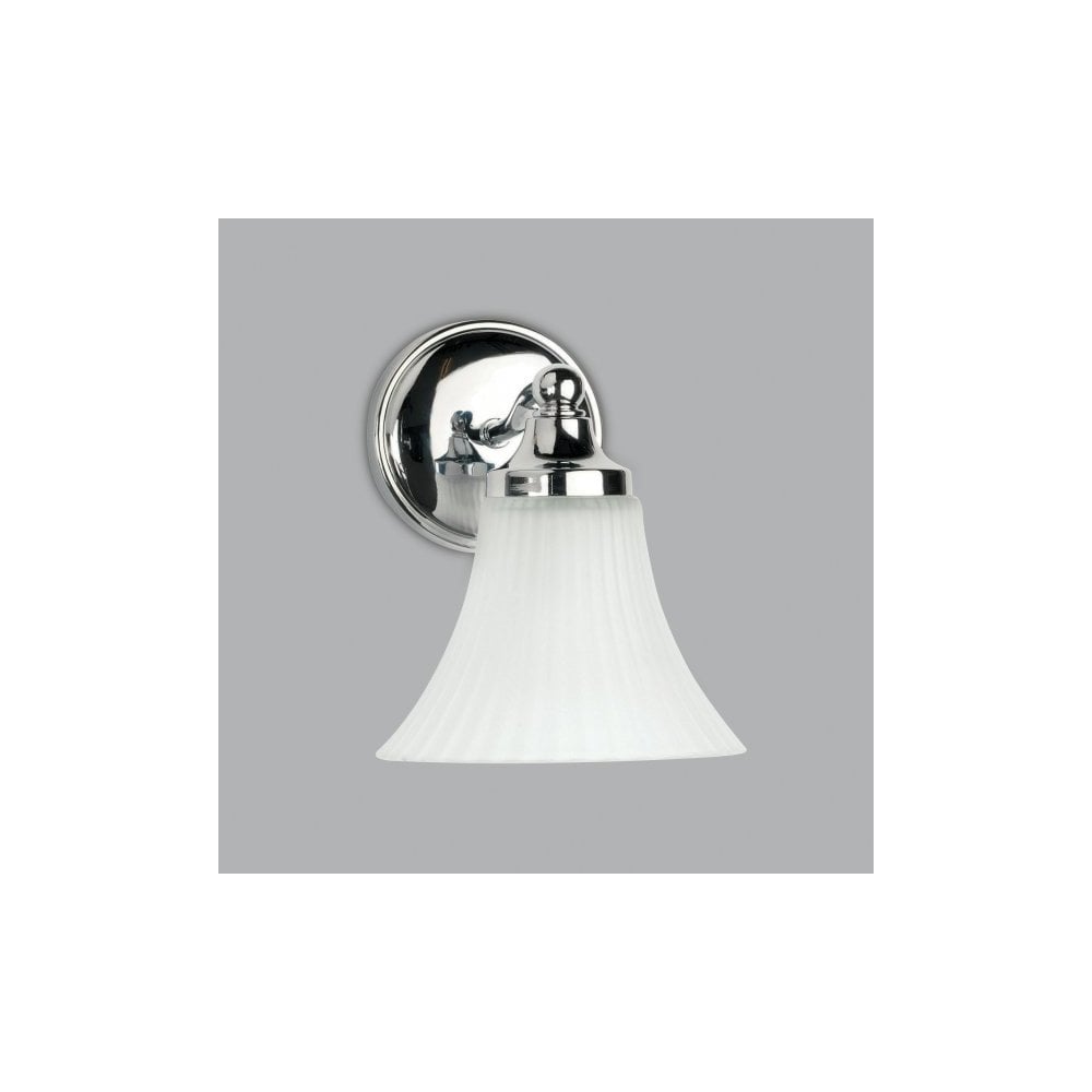 Nena Classic Bathroom Wall Light In Polished Chrome Finish IP44 1105001