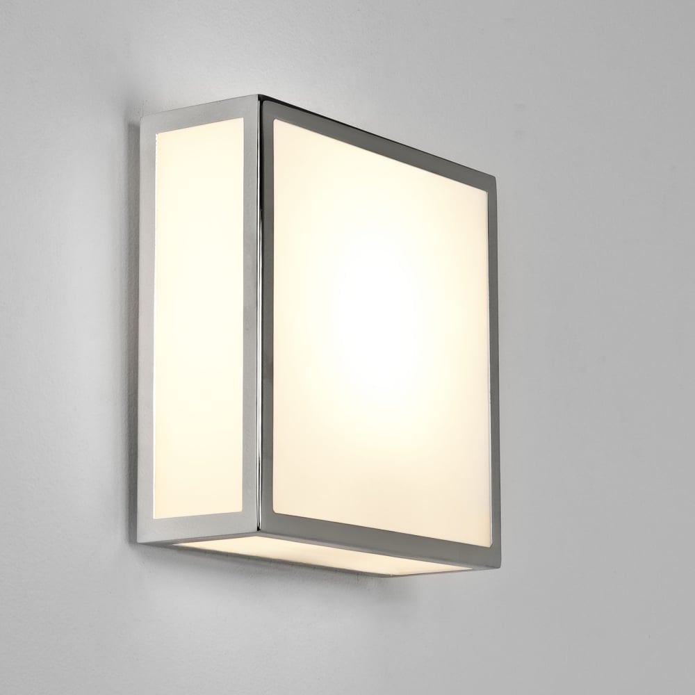 Mashiko 200 Bathroom Square Flush Light In Polished Chrome Finish 1121009