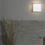 Mashiko 200 Bathroom Square Flush Light In Polished Chrome Finish 1121009