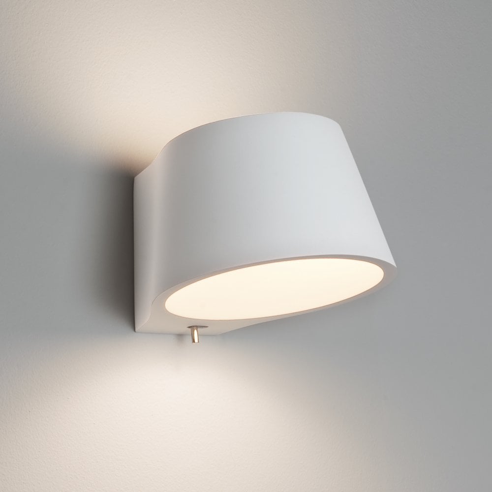 Koza Modern Wall Light In Plaster Finish 1155001