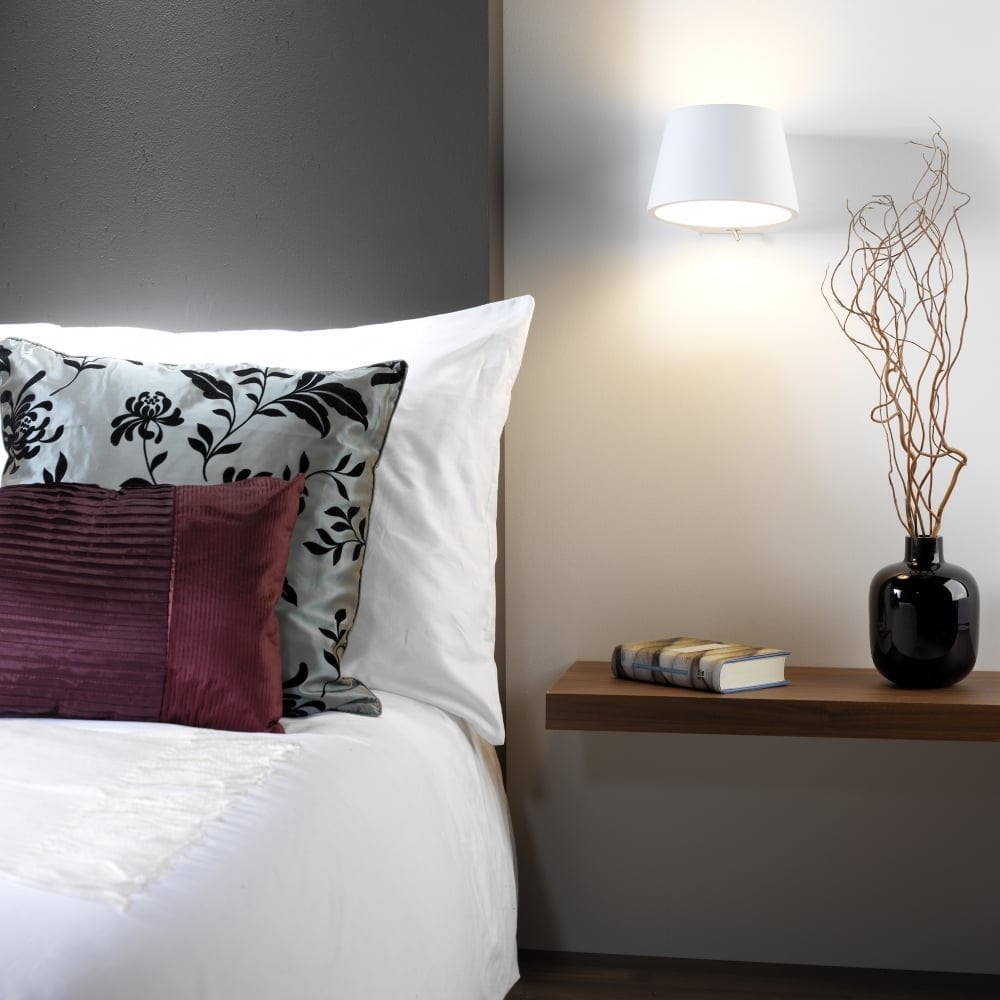 Koza Modern Wall Light In Plaster Finish 1155001