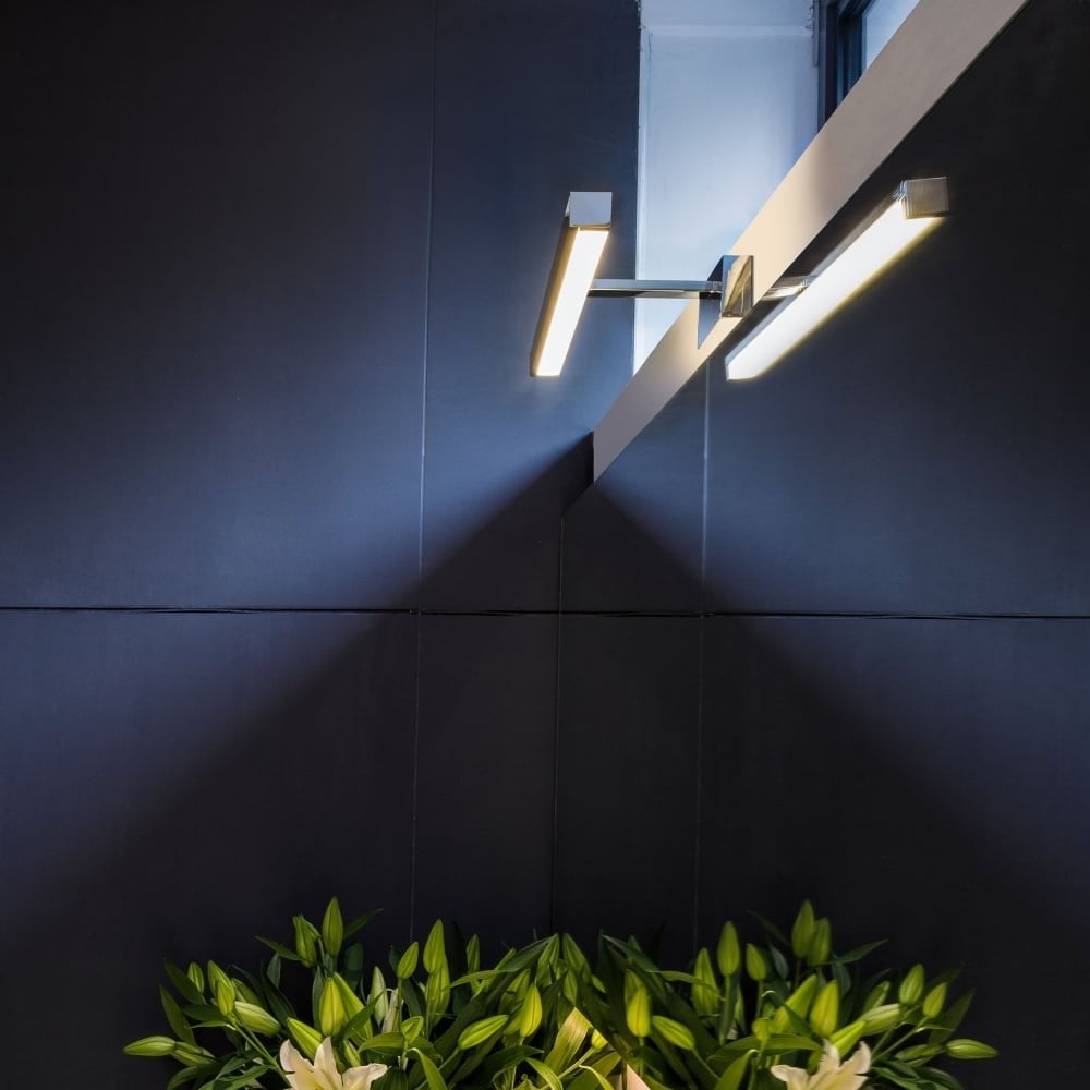 Kashima 350 LED Modern Bathroom Wall Light In Polished Chrome IP44 1174003