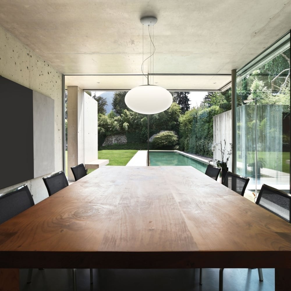 Zeppo 400 Ceiling Pendant Light In Matt White Finish 1176003