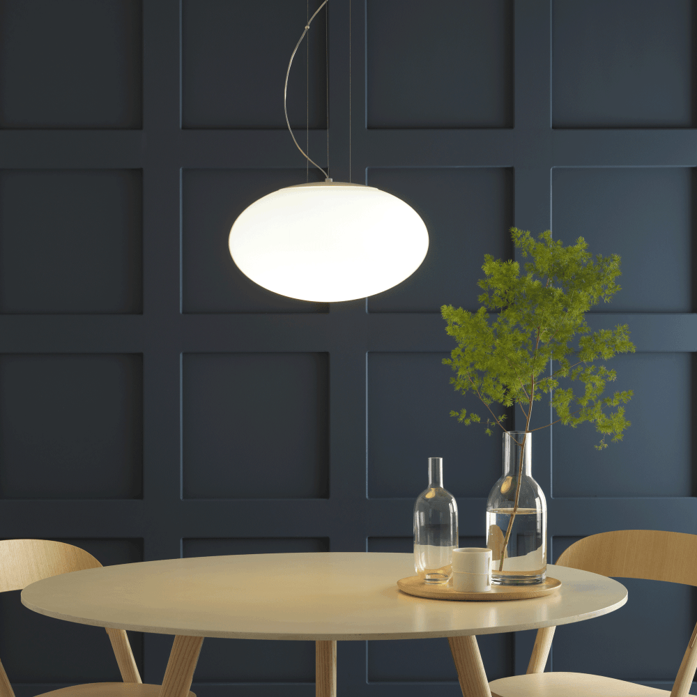 Zeppo 400 Ceiling Pendant Light In Matt White Finish 1176003