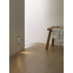 Borgo 55 LED Recessed Wall Light In Matt White Finish 1212001