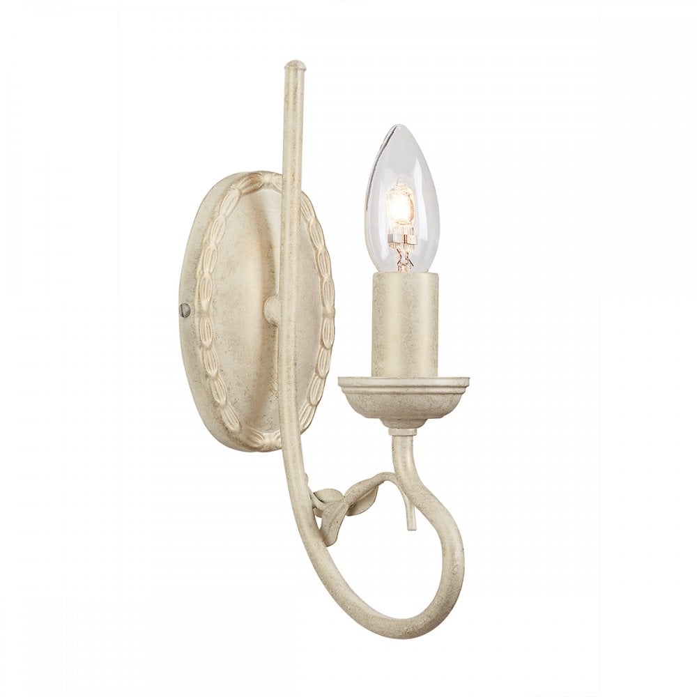 Olivia Versatile Wall Light In Ivory Finish With Gold Highlights OV1 IVORY/GOLD