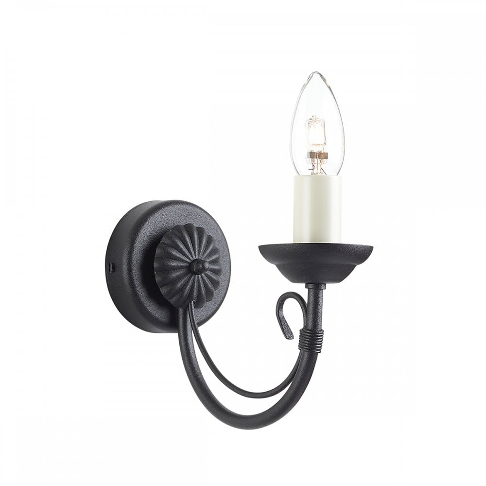 Chartwell Single Wall Light In Black Finish CH1 BLACK