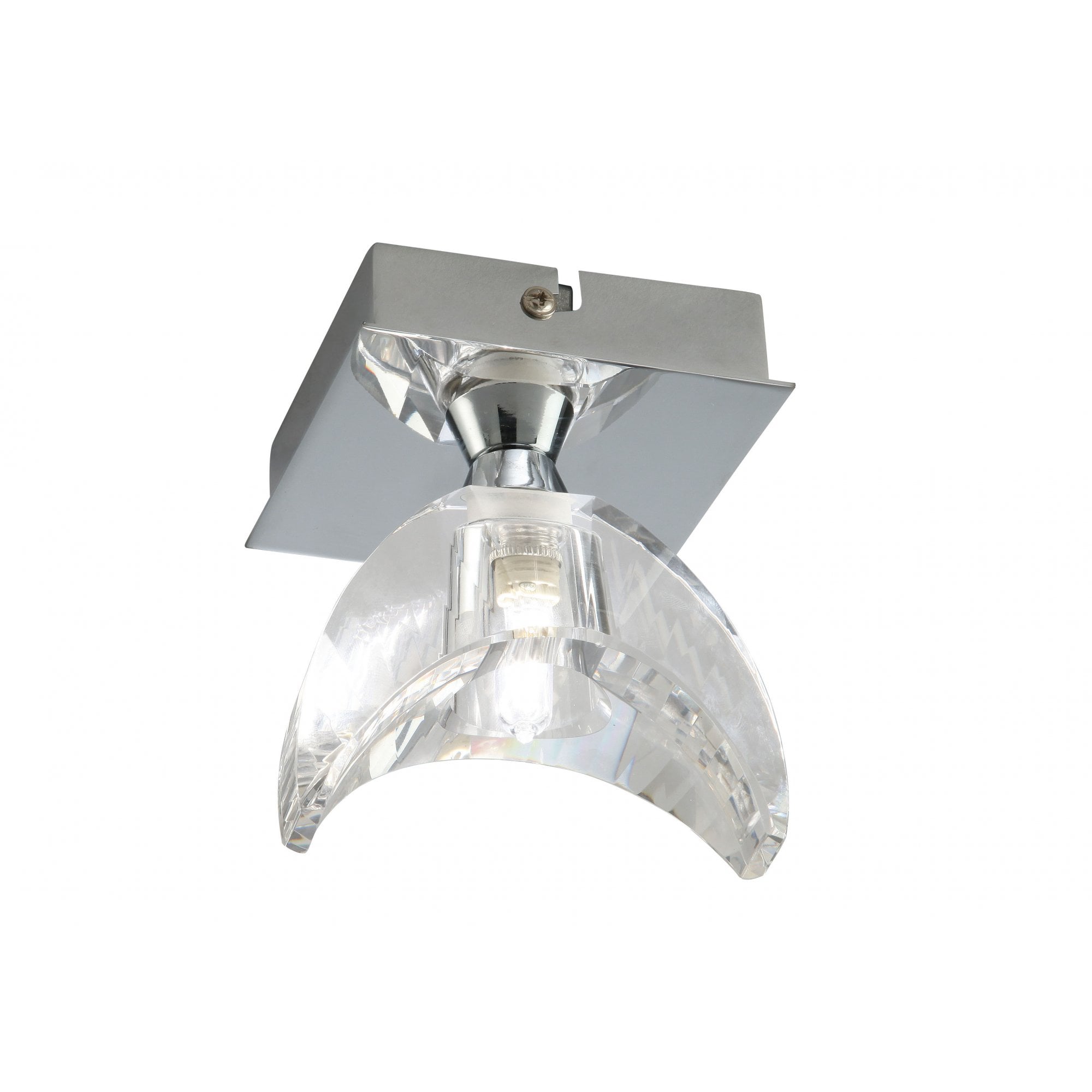 Eclipse Flush Ceiling Light In Polished Chrome Finish M1457