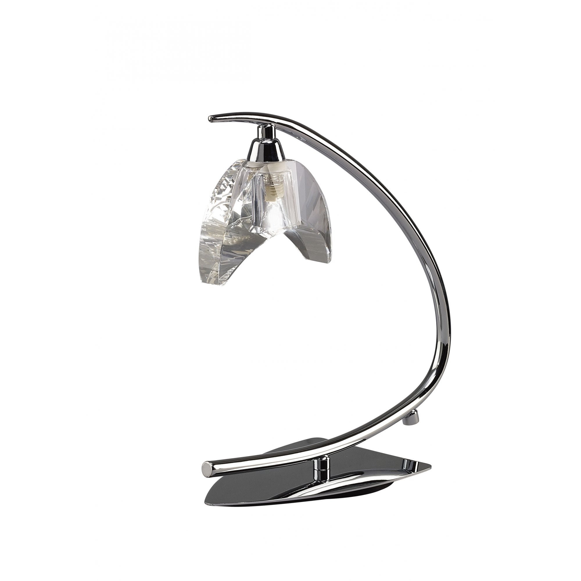 Eclipse Small 1 Light Table Lamp In Polished Chrome Finish M1458