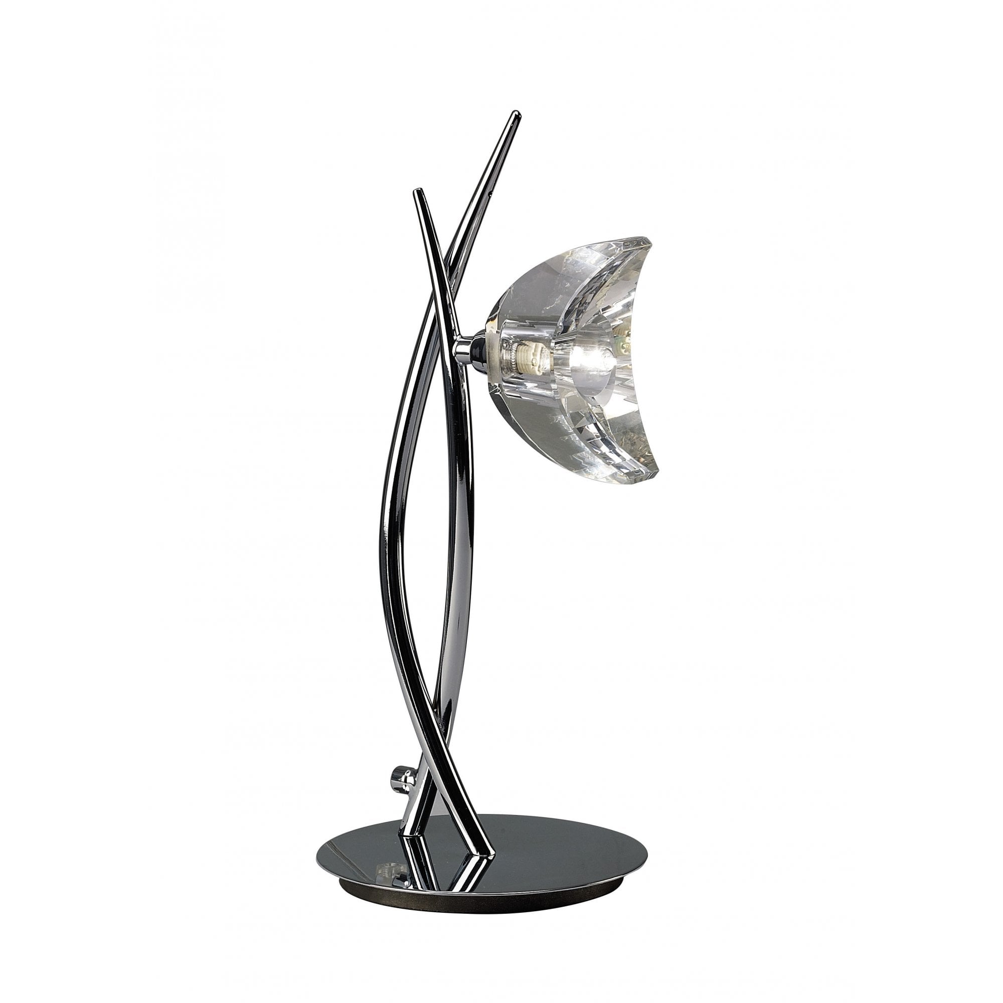 Eclipse Tall 1 Light Table Lamp In Polished Chrome Finish M1459
