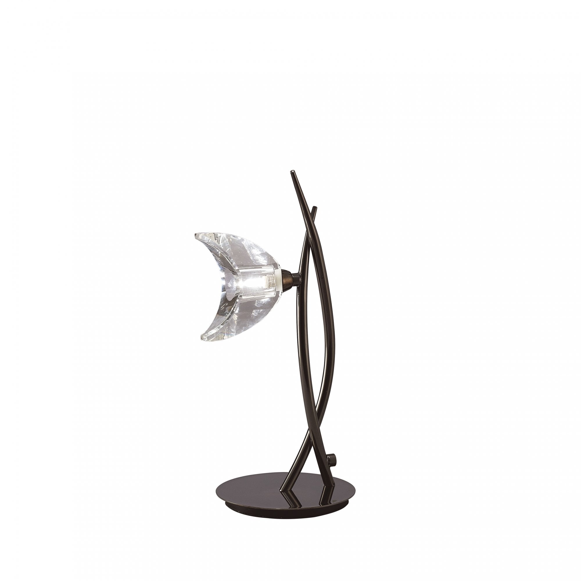 Eclipse Tall 1 Light Table Lamp In Black Chrome Finish M1459BC