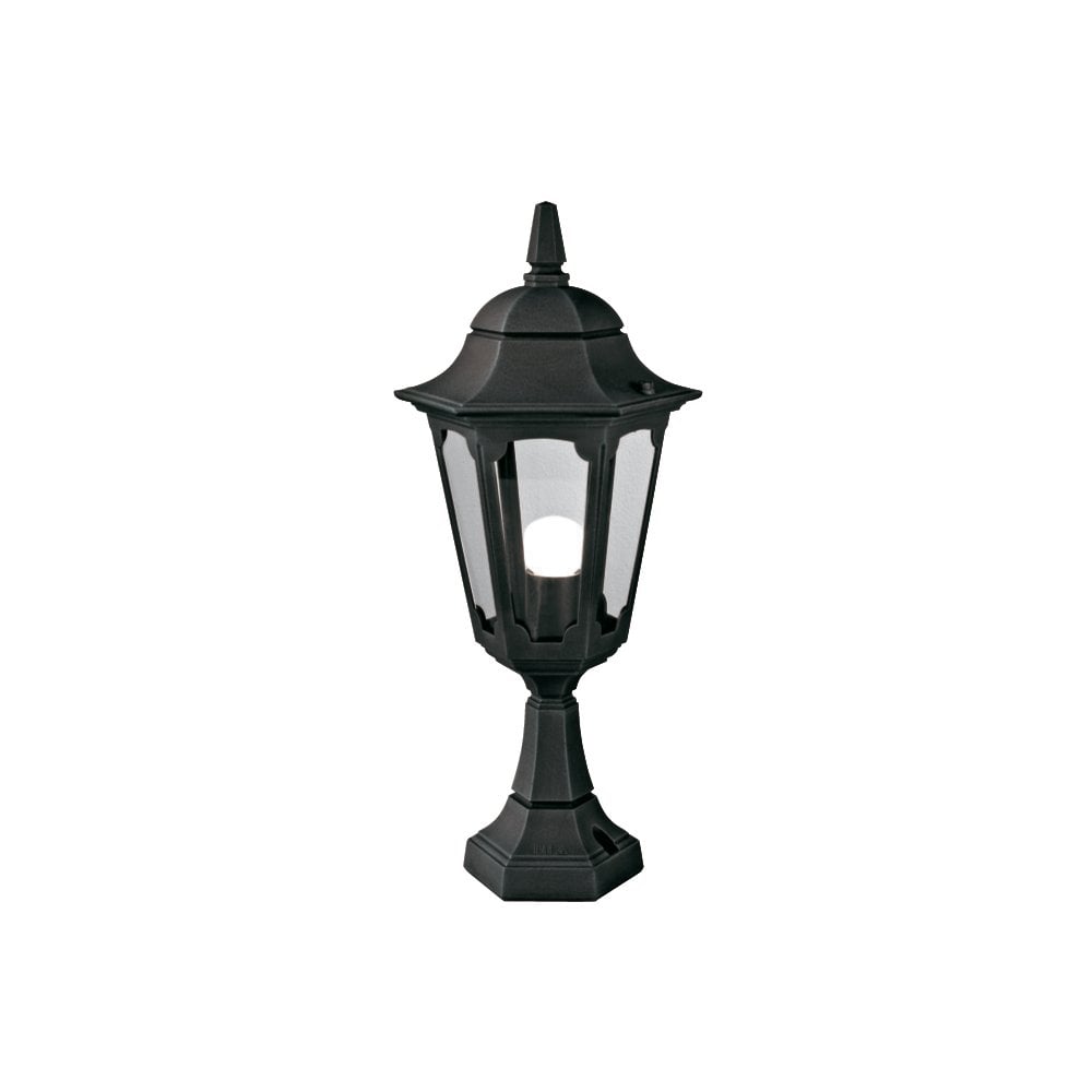 Parish Classic Outdoor Pedestal Lantern In Black Finish IP44 PR4 BLACK