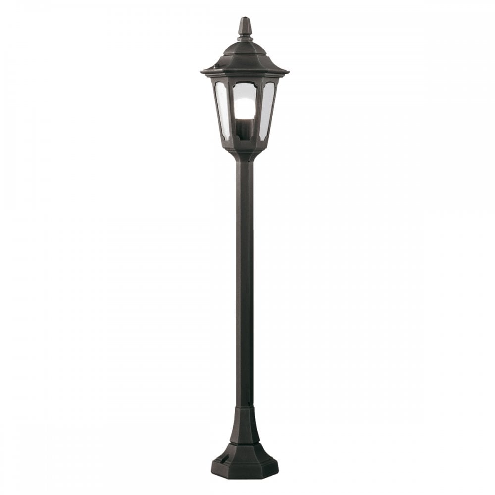 Parish Outdoor Mini Pillar Lantern In Black Finish IP44 PRM5 BLACK