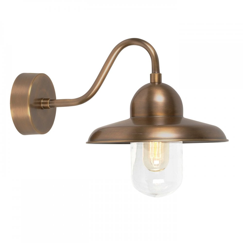 Somerton Traditional Outdoor Wall Light In Aged Brass Finish IP44 SOMERTON BR
