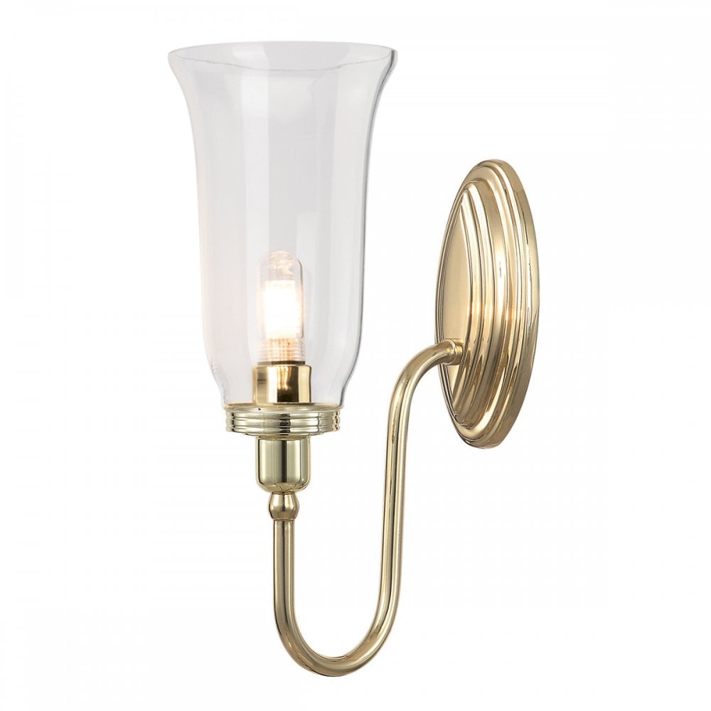 Blake Bathroom LED Wall Light In Polished Brass Finish BATH/BLAKE2 PB