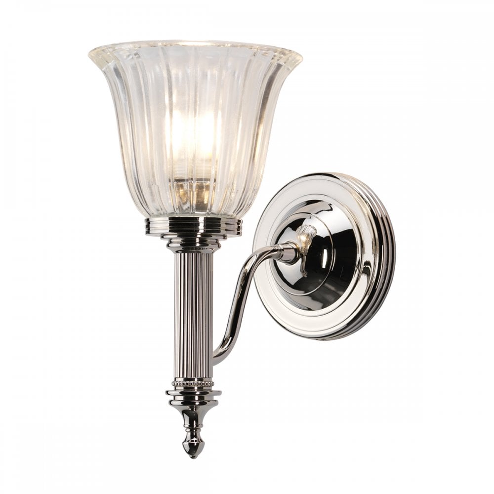 Carroll Bathroom LED Wall Light In Polished Nickel Finish BATH/CARROLL1 PN
