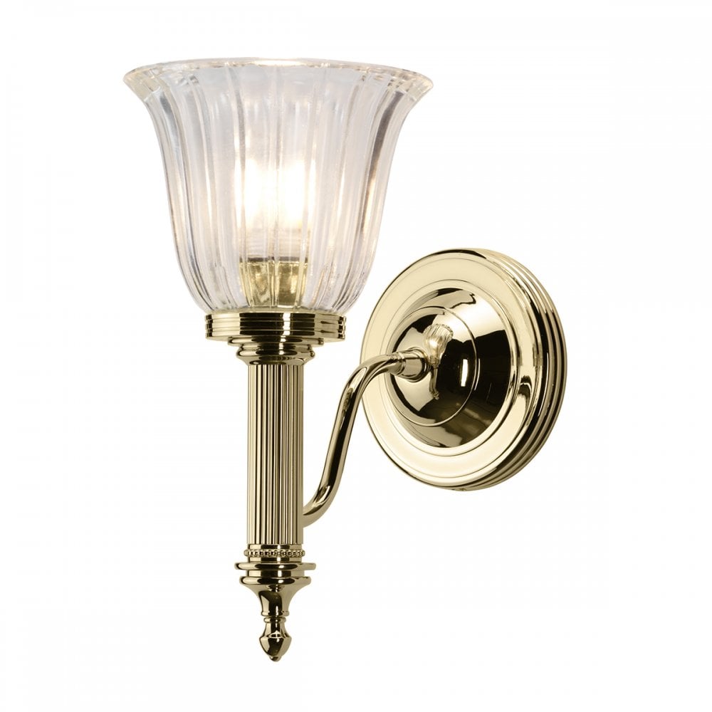 Carroll Bathroom LED Wall Light In Polished Brass Finish BATH/CARROLL1 PB