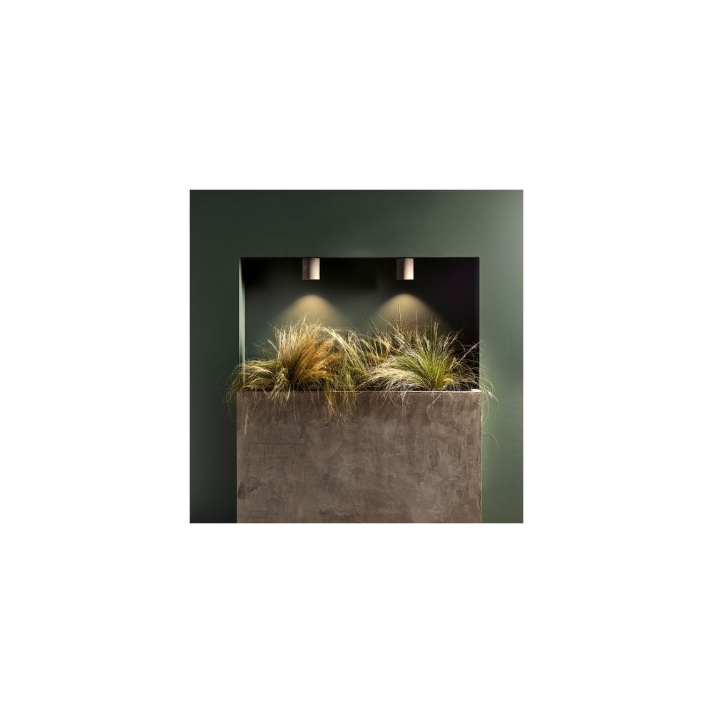 Kos Outdoor Round Ceiling Light In Concrete Finish IP44 1326014