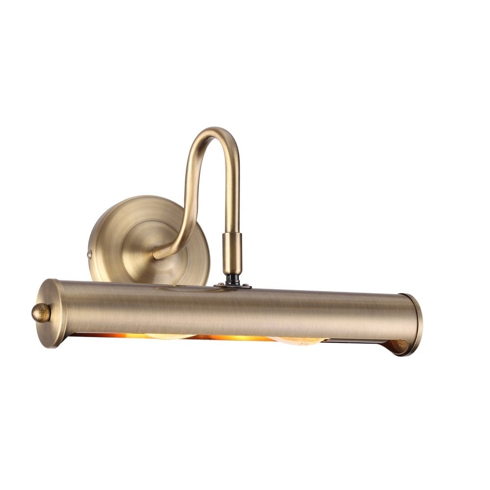 Traditional 12'' Picture Light In Antique Brass Finish - LED Compatible