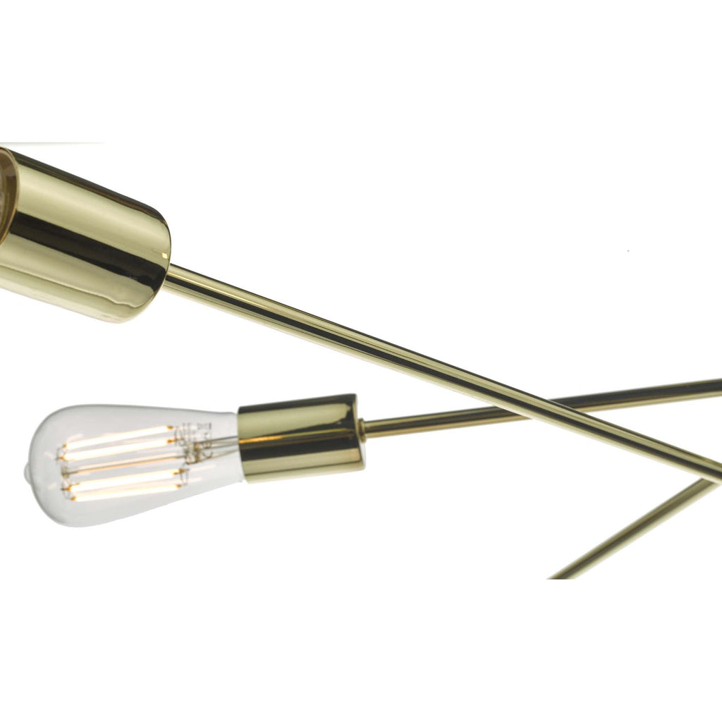 Alana Modern 6 Light Ceiling Pendant Light In Polished Gold Finish ALA0635