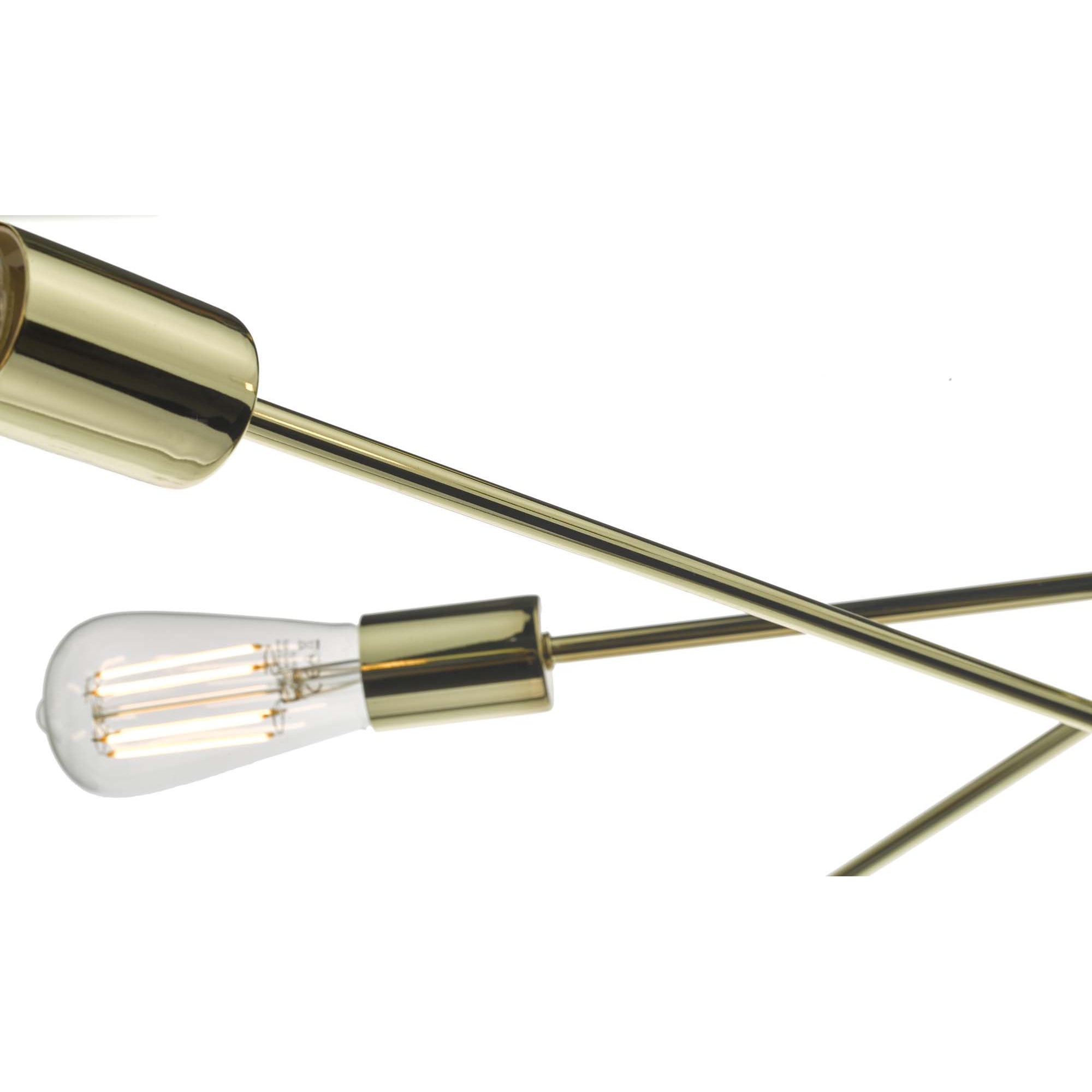 Alana Modern 6 Light Ceiling Pendant Light In Polished Gold Finish ALA0635