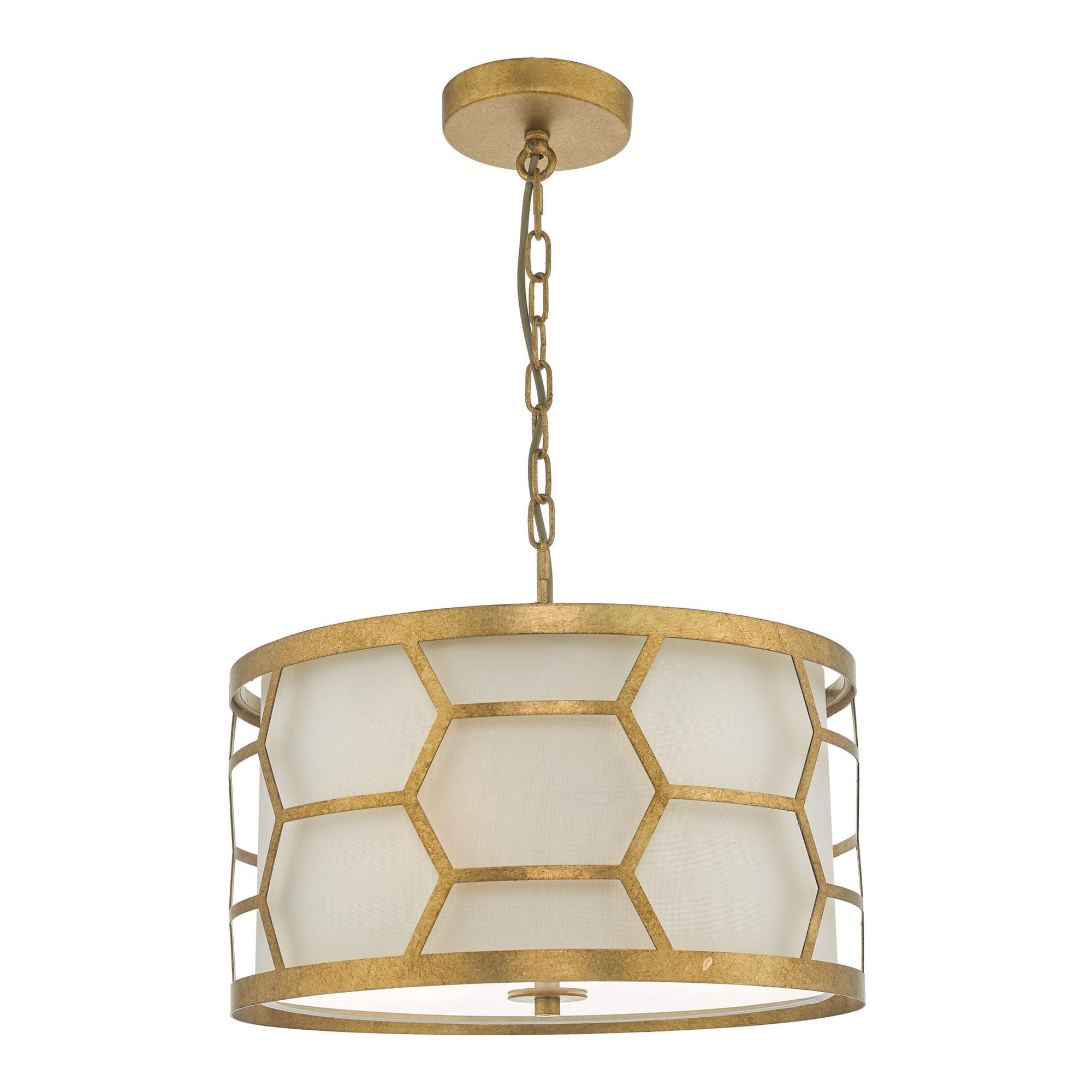 Epstein Stylish 3 Light Ceiling Pendant Light In Gold Finish EPS0312