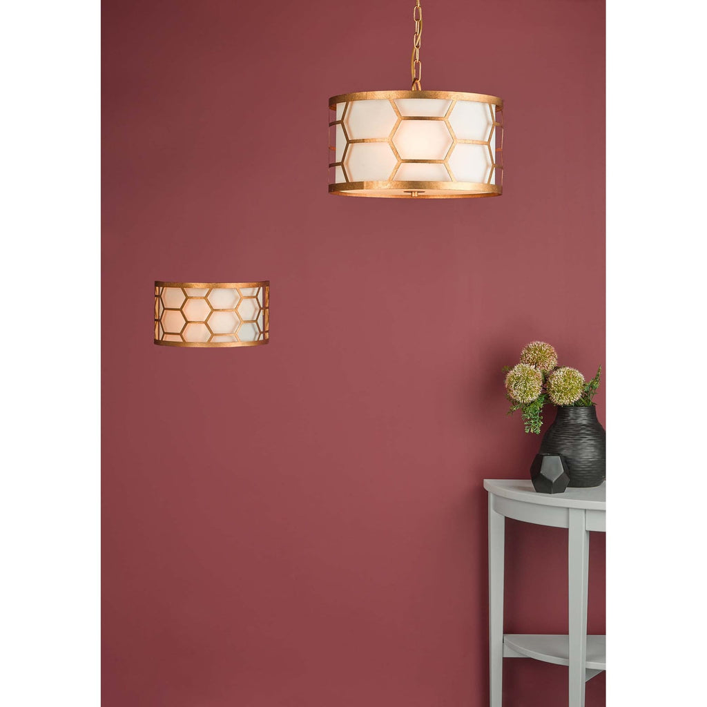Epstein Stylish 3 Light Ceiling Pendant Light In Gold Finish EPS0312