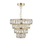 Cerys Stunning Crystal Ceiling Pendant Light In Gold Finish CER0135