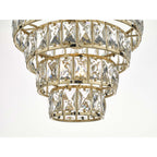 Cerys Stunning Crystal Ceiling Pendant Light In Gold Finish CER0135