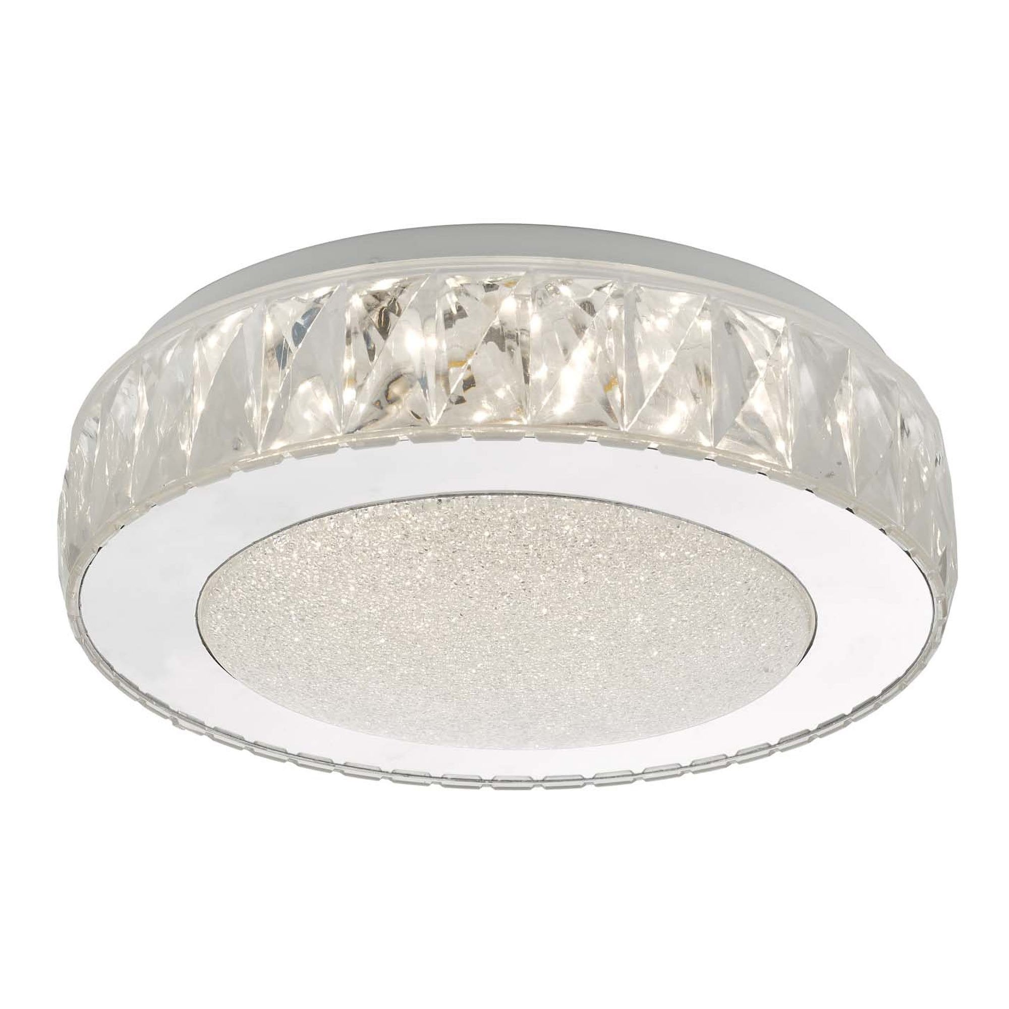 Akelia Stylish LED Small Flush Ceiling Light With Acrylic Crystal AKE5208