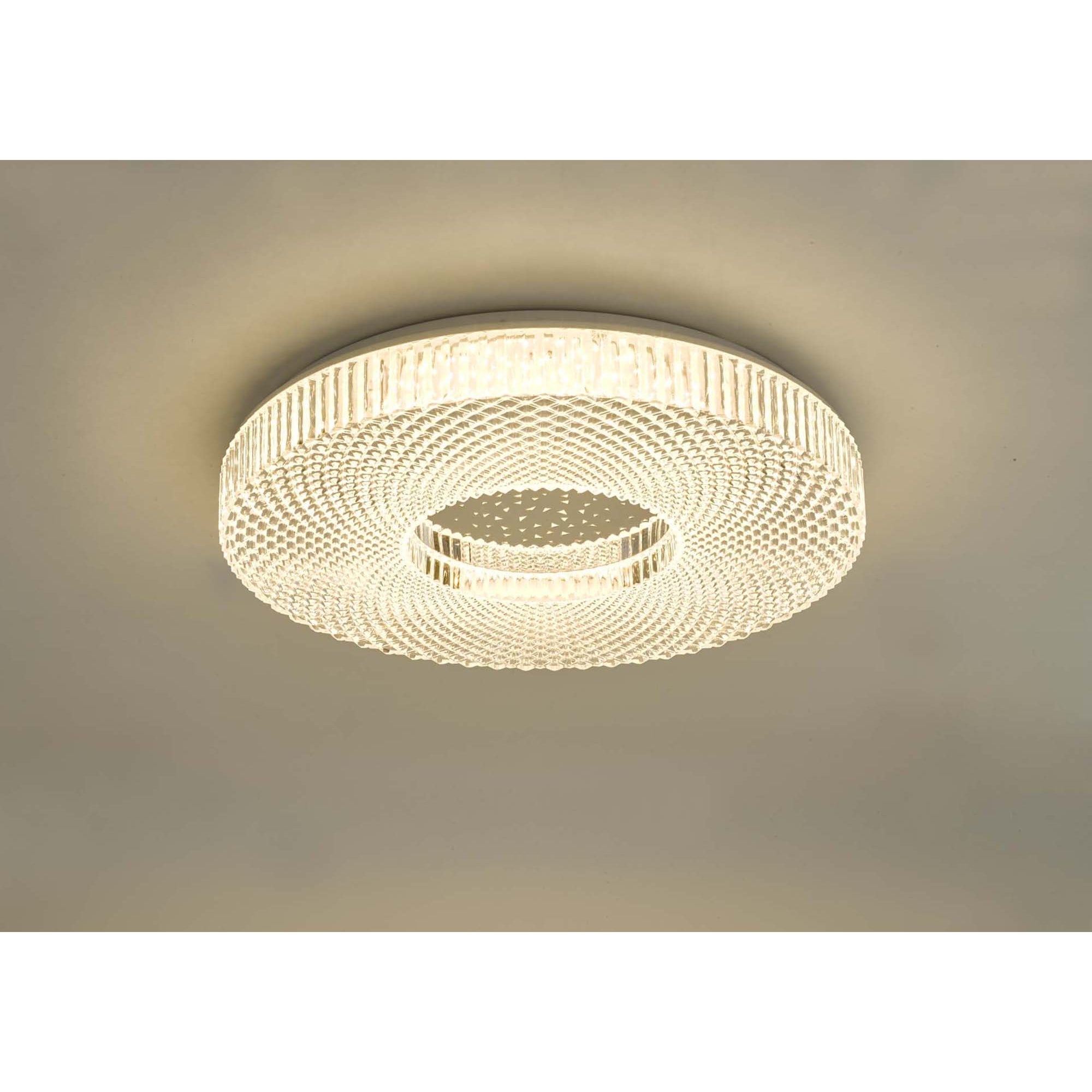 Cimona LED Large Flush Ceiling Light With High Quality Acrylic Crystals CIM4808