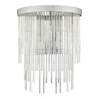 Isla 2 Light Wall Light In Polished Chrome Finish With Clear Glass Rods ISL0950