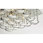 Orella Stylish 5 Light Flush Ceiling Light In Polished Chrome Finish With Crystal Glass ORE5450